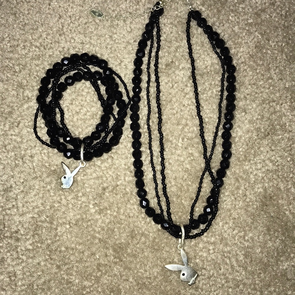 Playboy necklace and bracelet